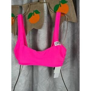 Salt + Cove Womens Ribbed Summer Beachwear Bikini Swim top Juniors Small